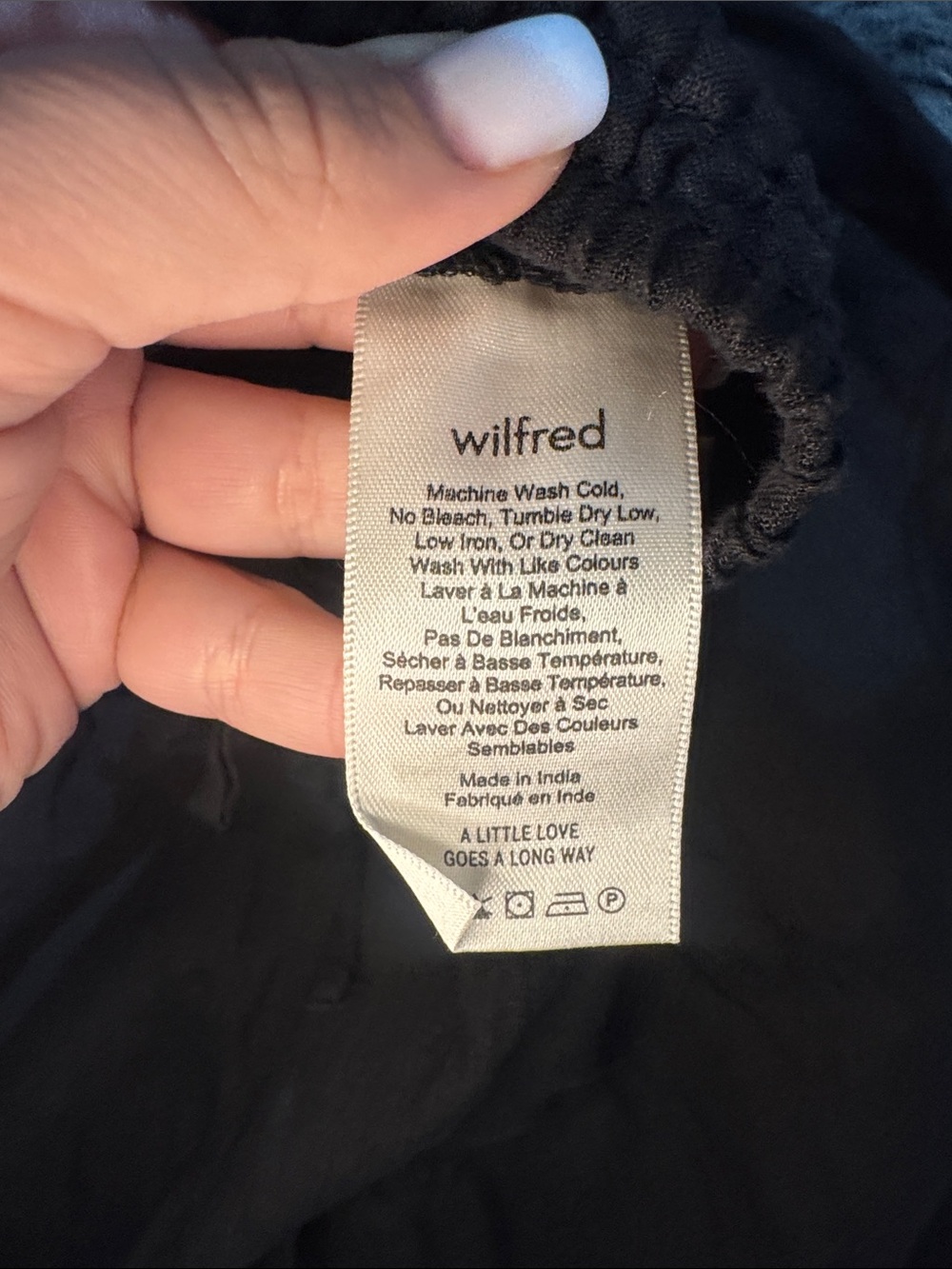 Wilfred Black 100% Linen Wide Pants - Picture 4 of 9